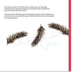Une page du livre Les aventures de la plume qui voyageait, Littérature illustrée d'enfance et de jeunesse Une page du livre Les aventures de la plume qui voyageait, Littérature illustrée d'enfance et de jeunesse